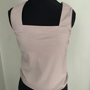 Akris Punto square neck top in grey. Excellent condition, like new.